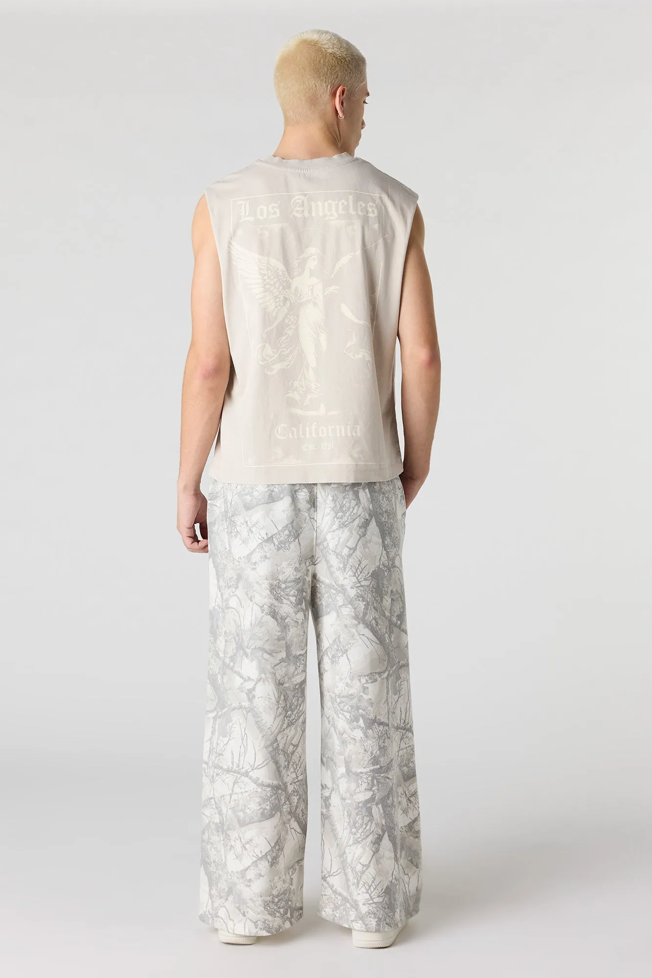 Fleece Ultra Wide Leg Sweatpant sold by Urban Planet product image thumbnail 3