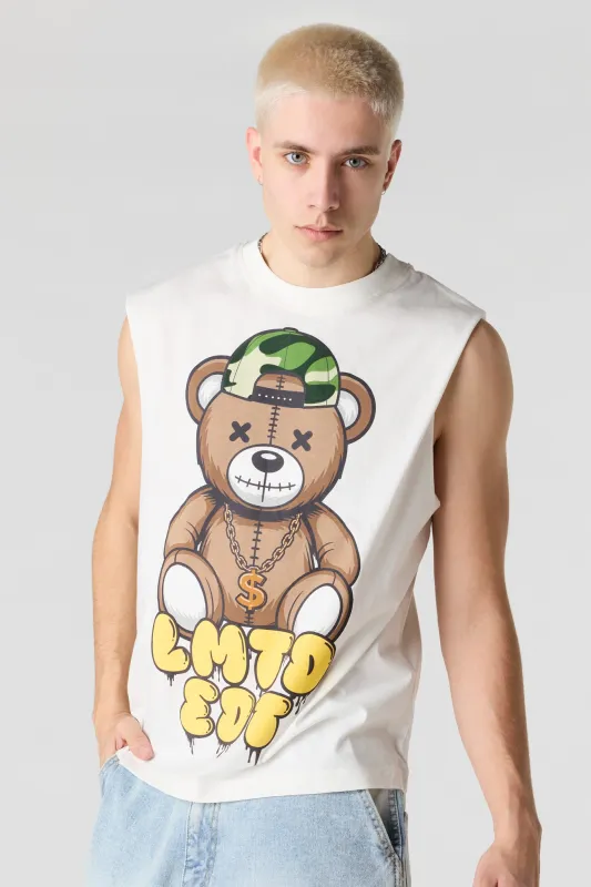 Bear Graphic Muscle Tank made by Urban Planet