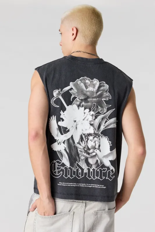 Endure Graphic Washed Muscle Tank made by Urban Planet