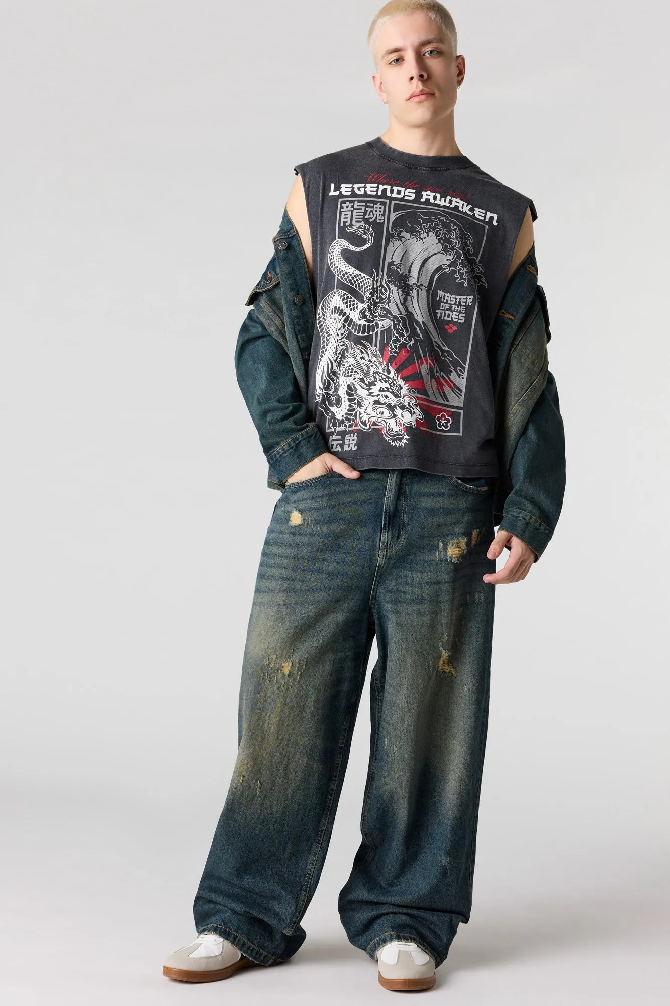 Japan Graphic Muscle Tank sold by Urban Planet product image thumbnail 3