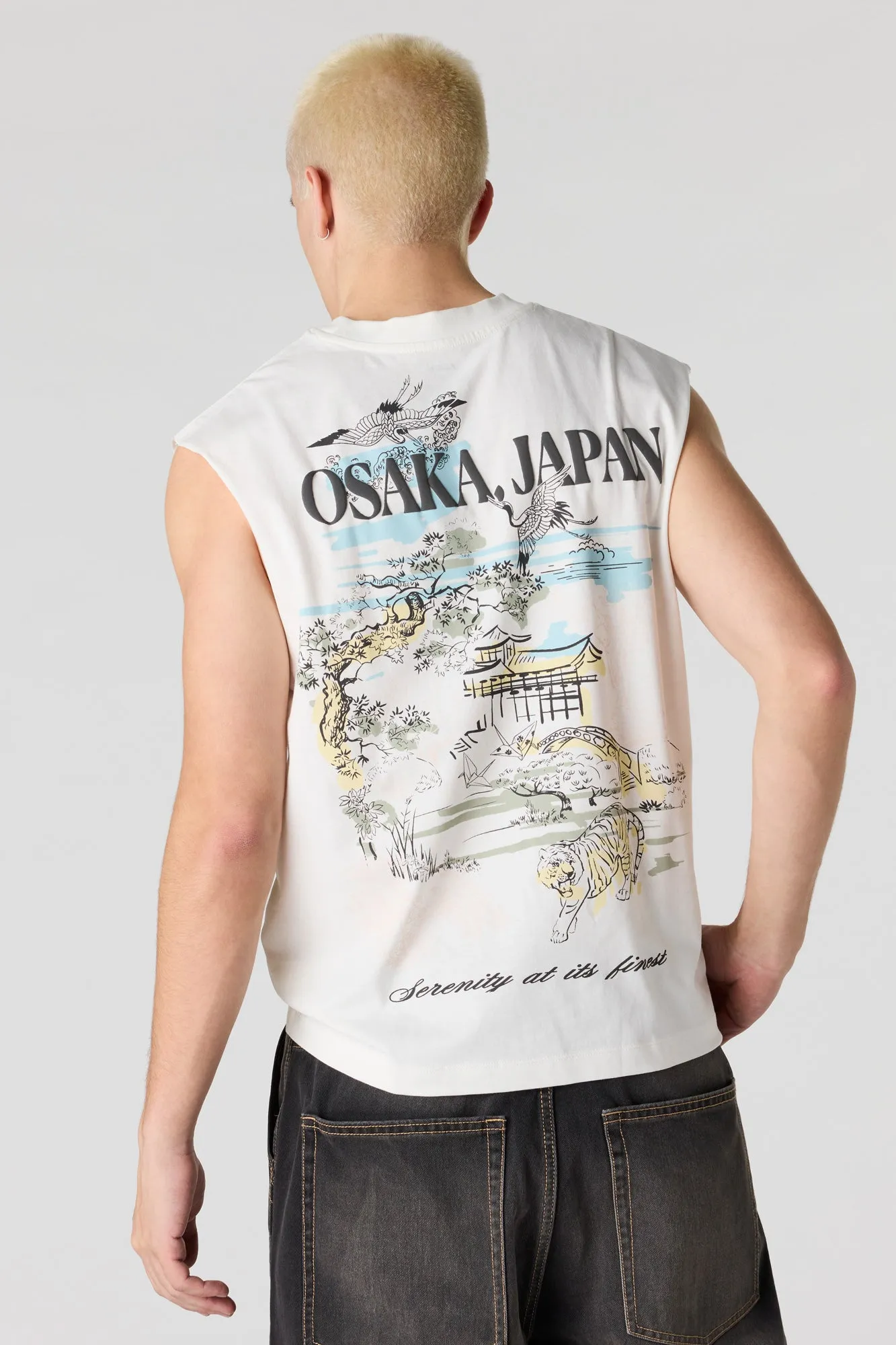 Japan Graphic Muscle Tank sold by Urban Planet product image thumbnail 4