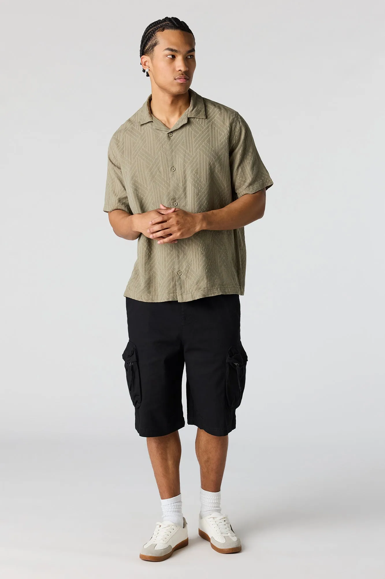 Textured Button-Up Top sold by Urban Planet product image thumbnail 3