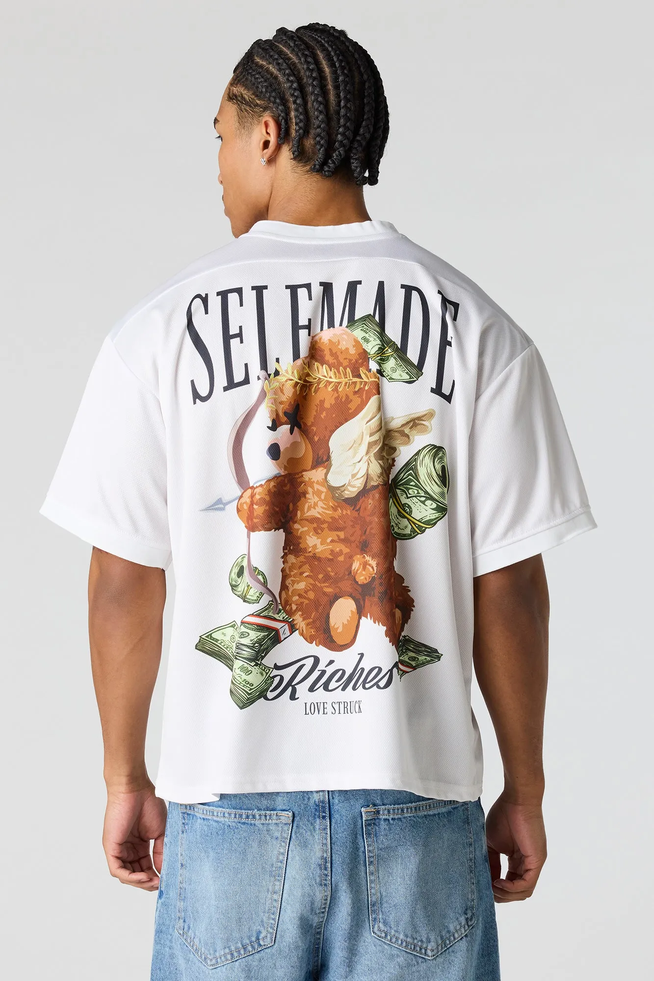 Graphic Mesh Jersey sold by Urban Planet