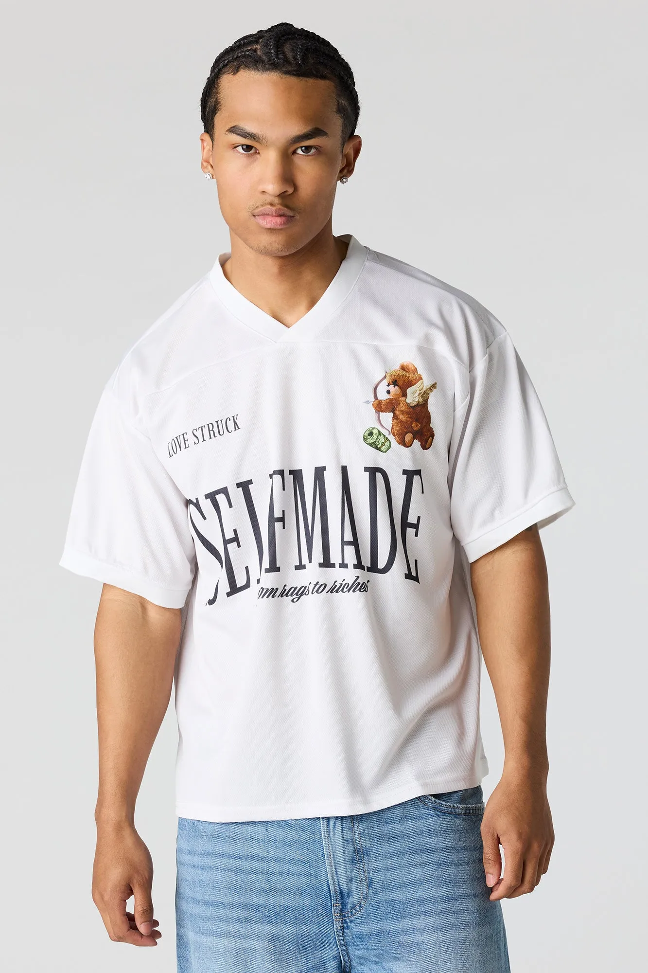 Graphic Mesh Jersey sold by Urban Planet product image thumbnail 2