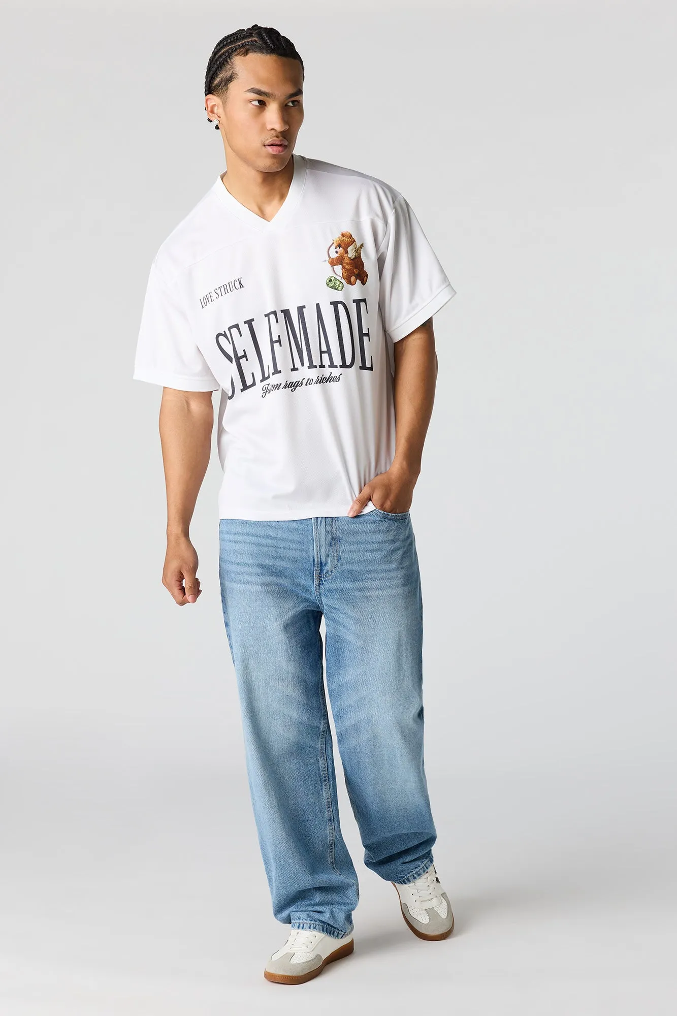 Graphic Mesh Jersey sold by Urban Planet product image thumbnail 3