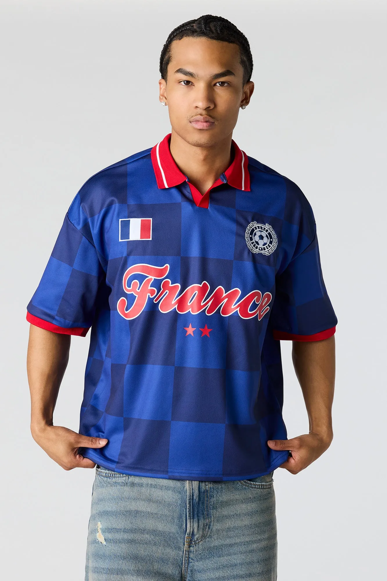 France Graphic Mesh Jersey sold by Urban Planet product image thumbnail 4