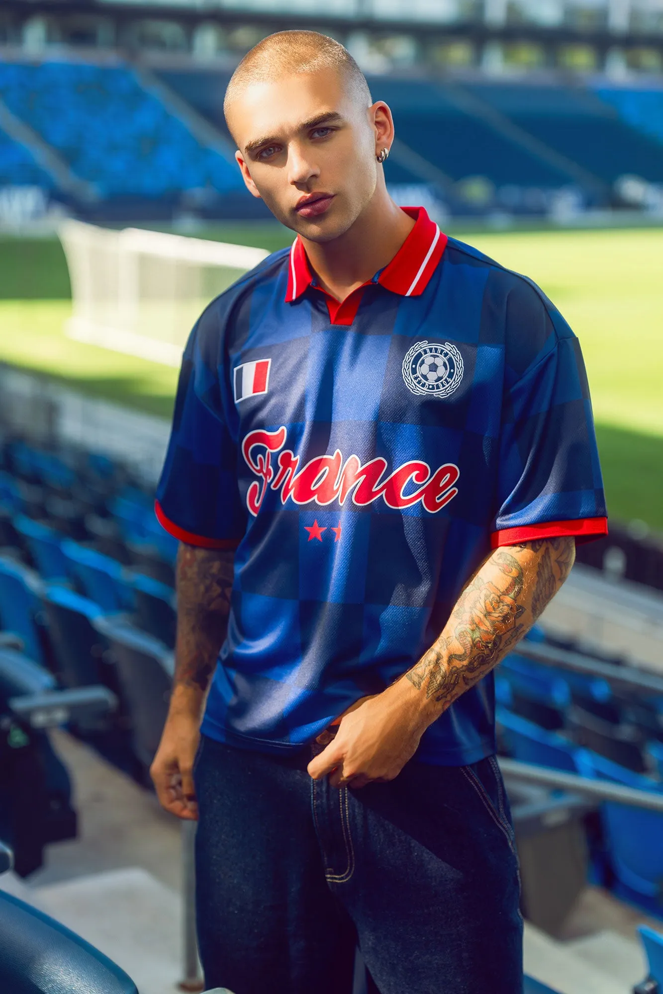 France Graphic Mesh Jersey sold by Urban Planet