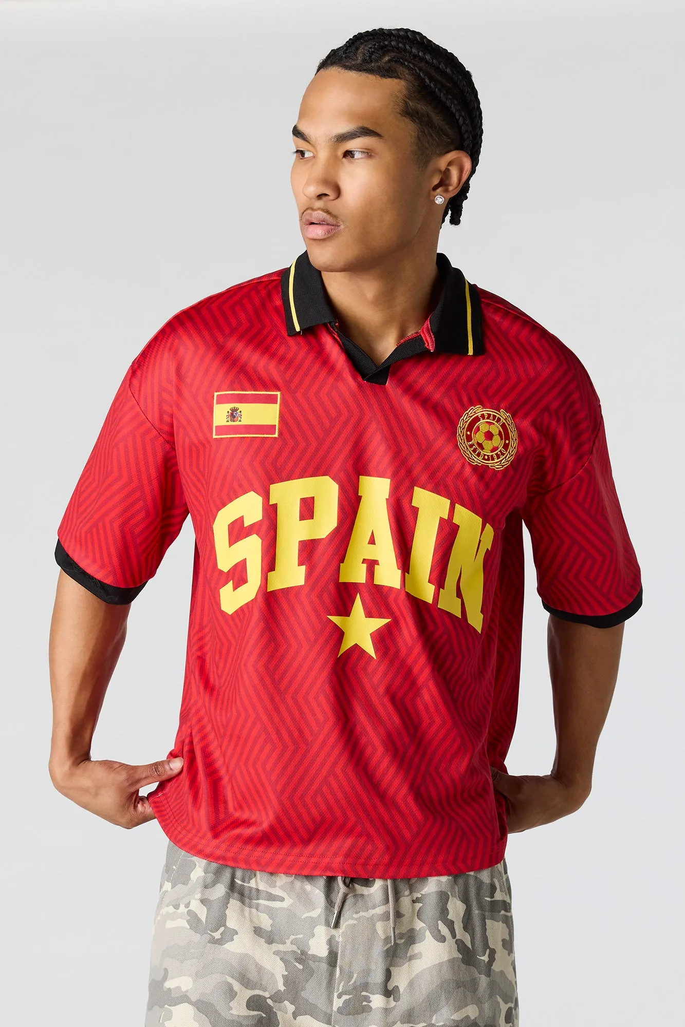 Spain Graphic Mesh Jersey sold by Urban Planet product image thumbnail 4