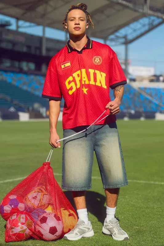 Spain Graphic Mesh Jersey made by Urban Planet