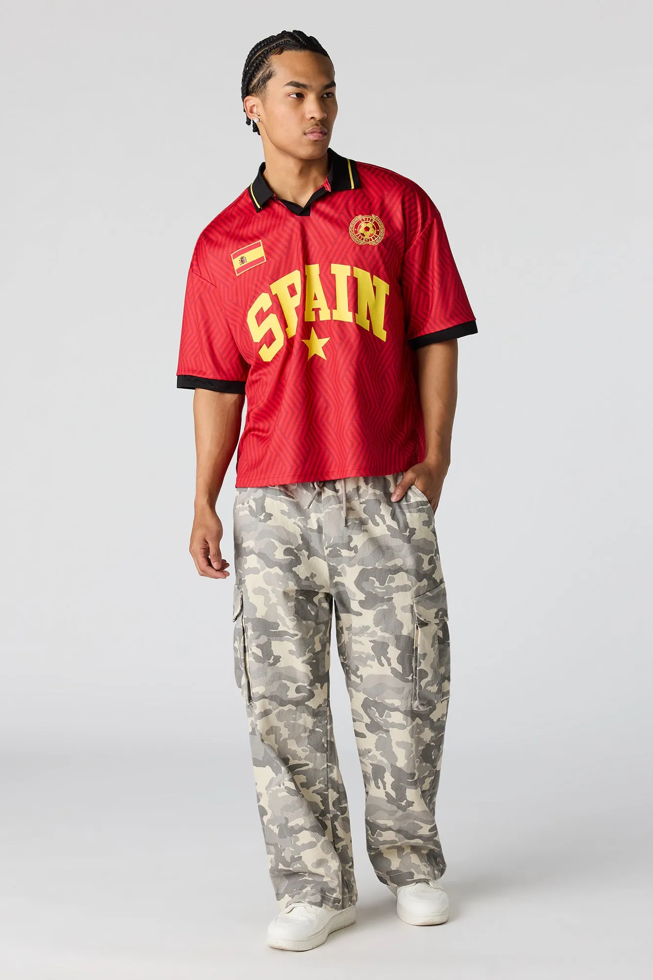 Spain Graphic Mesh Jersey sold by Urban Planet product image thumbnail 3