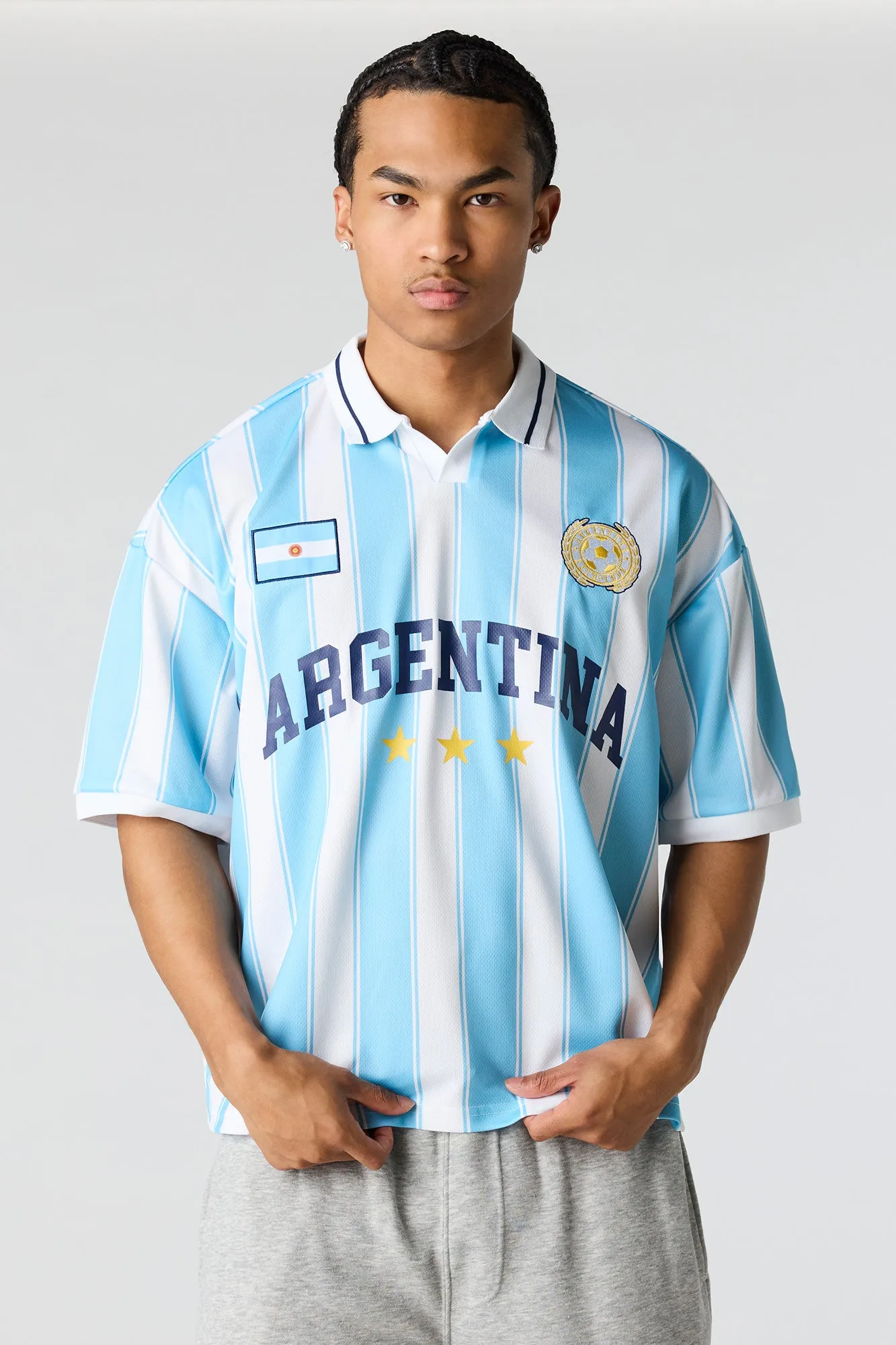 Argentina Graphic Mesh Jersey sold by Urban Planet