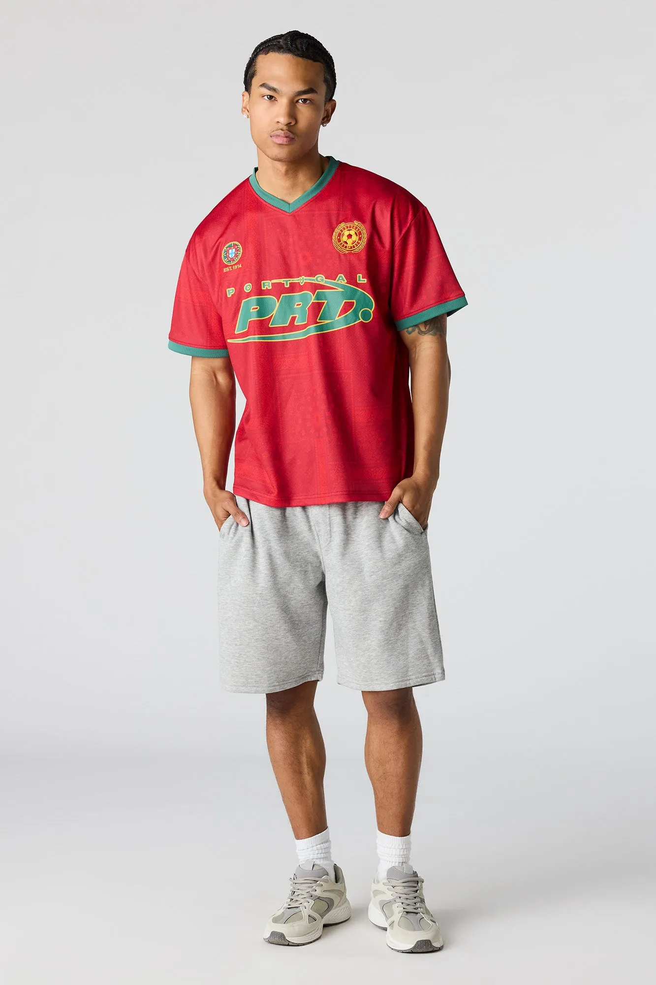 Portugal Graphic Mesh Jersey sold by Urban Planet product image thumbnail 3