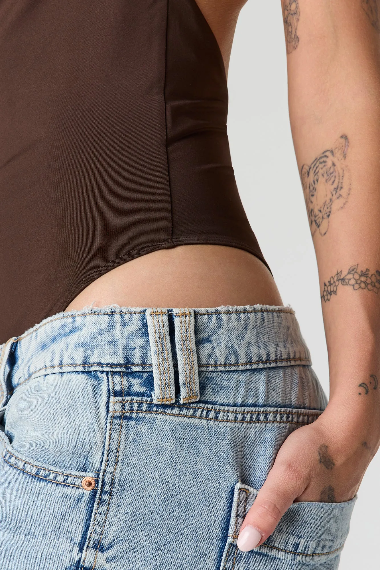 Contour Cowl Halter Bodysuit sold by Urban Planet product image thumbnail 4