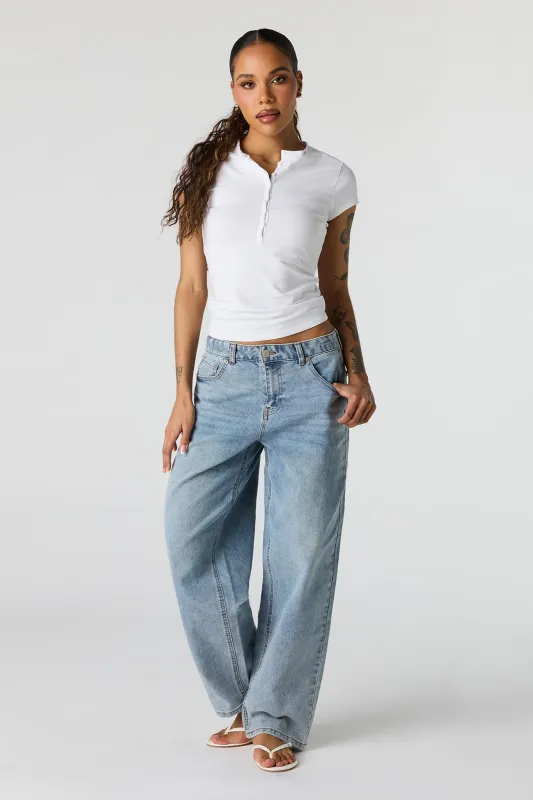 Stretch High Rise Barrel Medium Jean made by Urban Planet