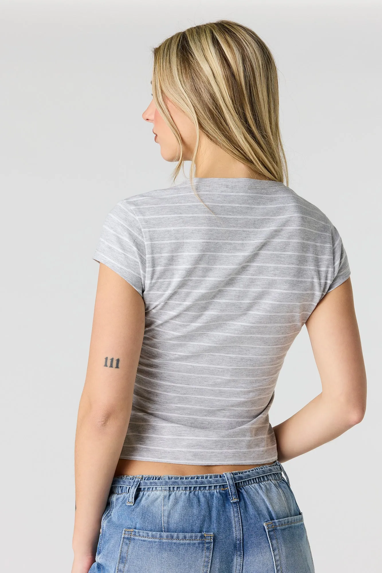 Classic Henley T-Shirt sold by Urban Planet product image thumbnail 2