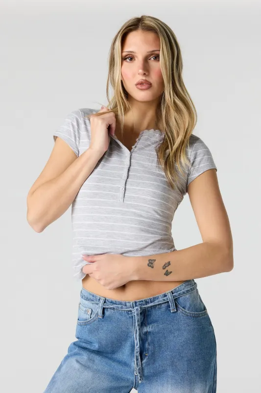 Classic Henley T-Shirt made by Stitches