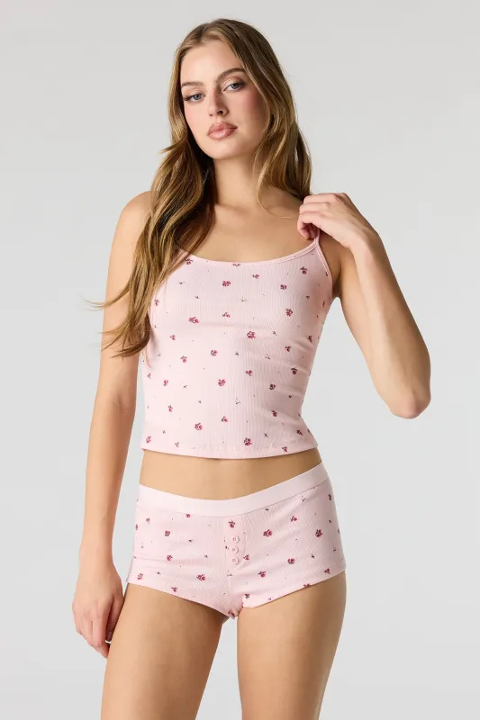 Ribbed Tank & Short Pajama Set made by Stitches