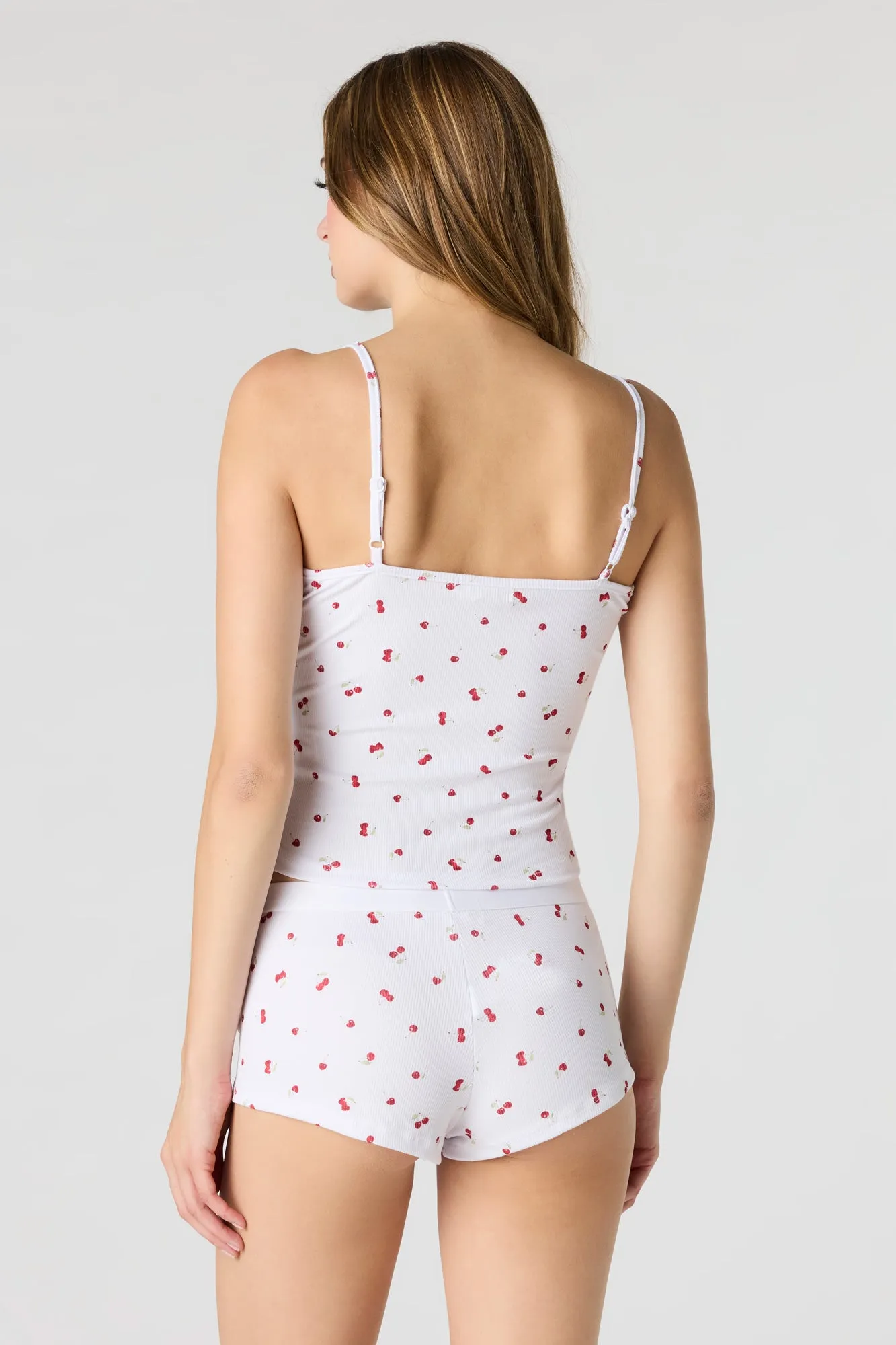 Ribbed Tank & Short Pajama Set sold by Urban Planet product image thumbnail 5