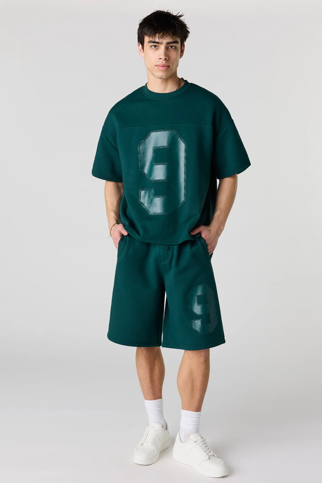 Number Graphic Baggy Fleece Short sold by Urban Planet product image thumbnail 2