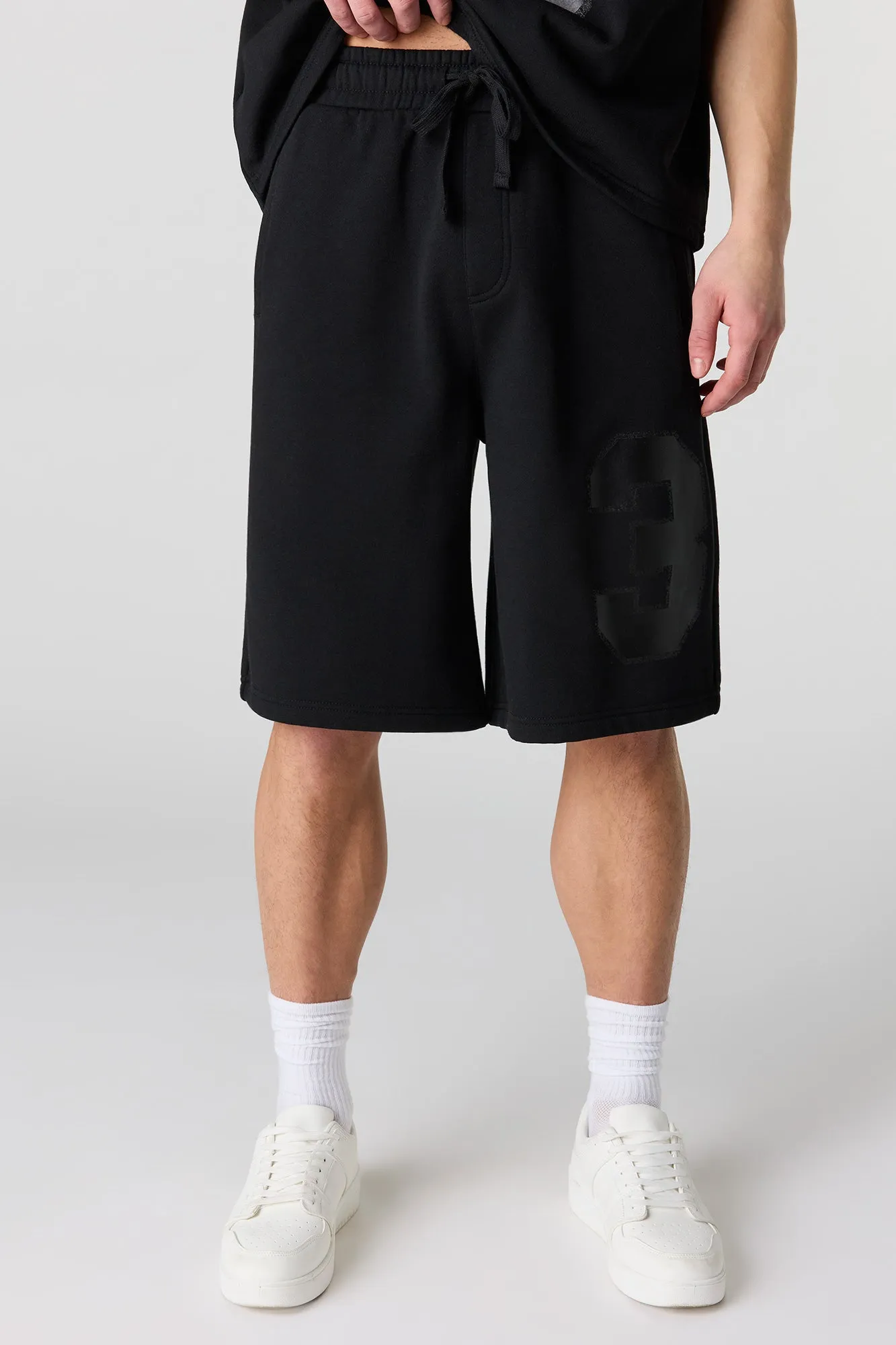 Number Graphic Baggy Fleece Short sold by Urban Planet product image thumbnail 4