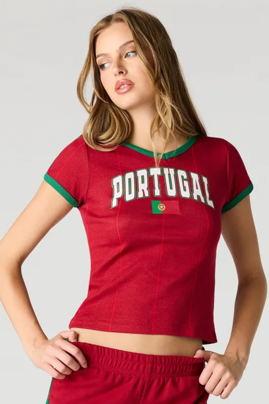Portugal Graphic Jersey T-Shirt made by Stitches