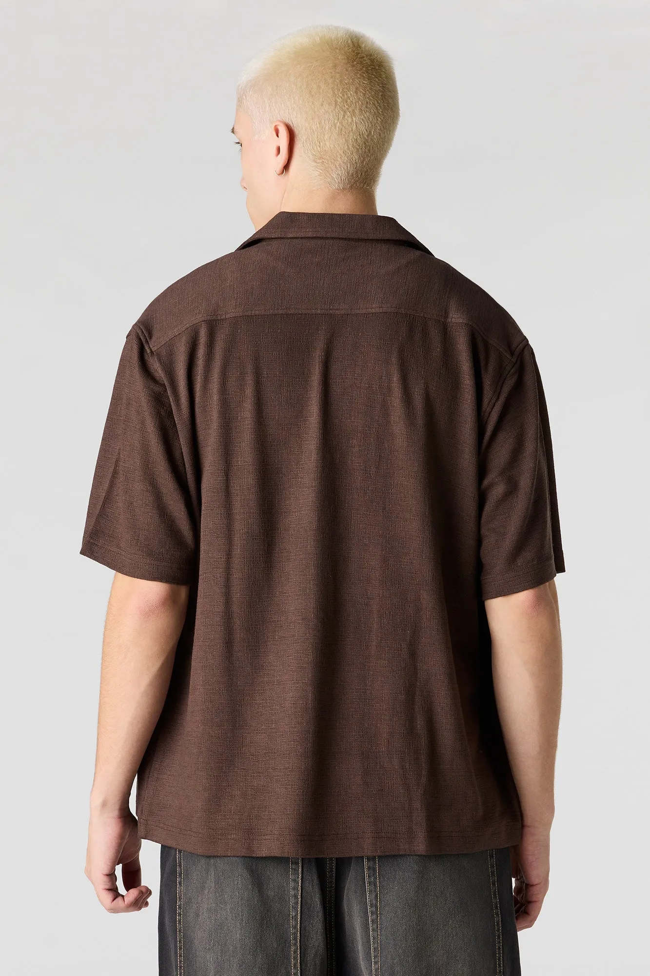 Textured Button-Up Top sold by Urban Planet product image thumbnail 2
