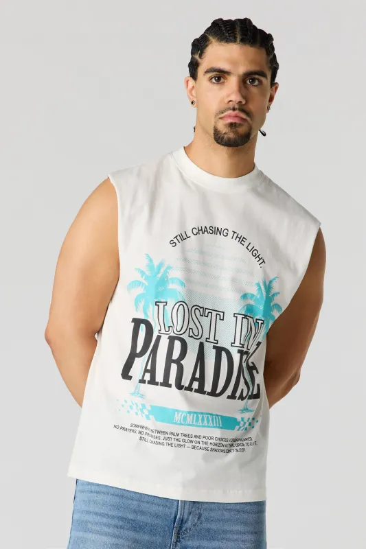Paradise Graphic Muscle Tank made by Urban Planet