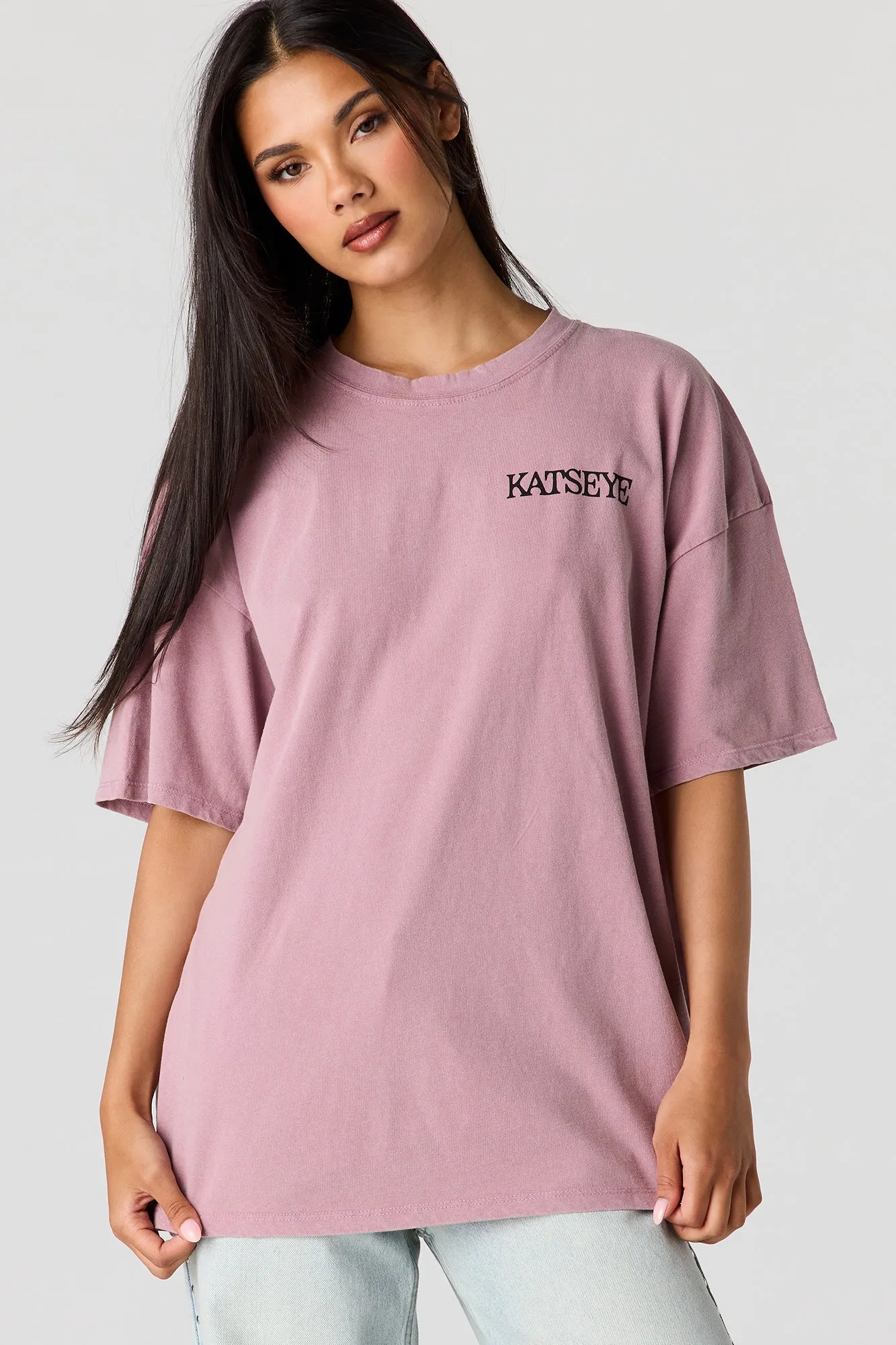 Katseye Graphic Washed Boyfriend T-Shirt sold by Urban Planet product image thumbnail 2