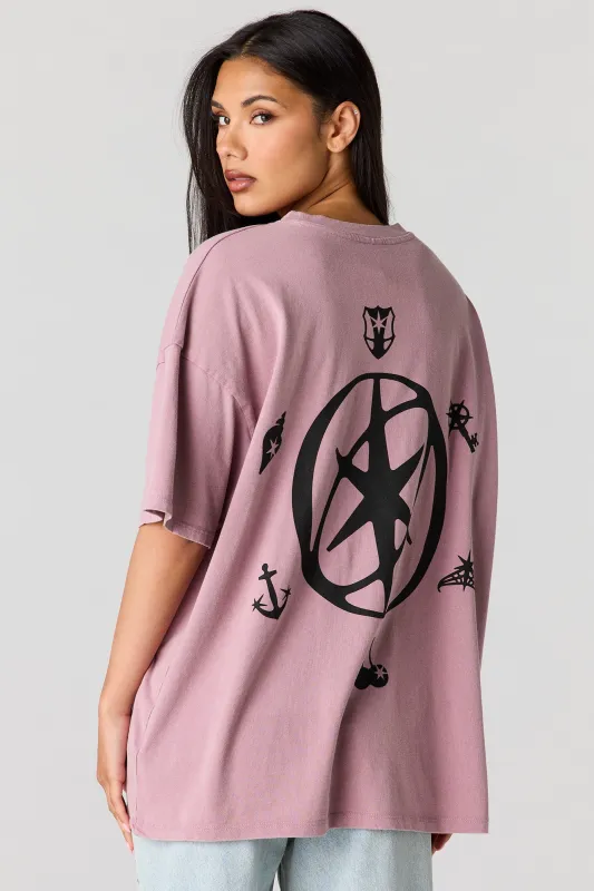 Katseye Graphic Washed Boyfriend T-Shirt made by Stitches