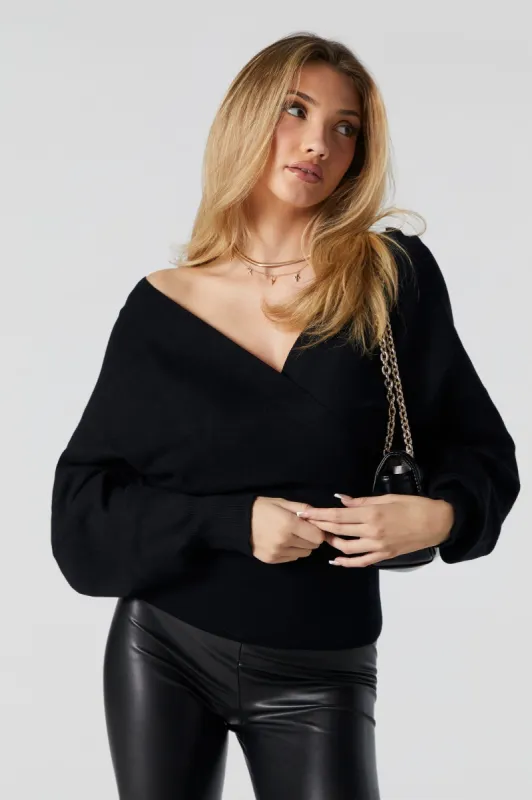 Chandail à surplis avec épaules dénudées sold by Urban Planet