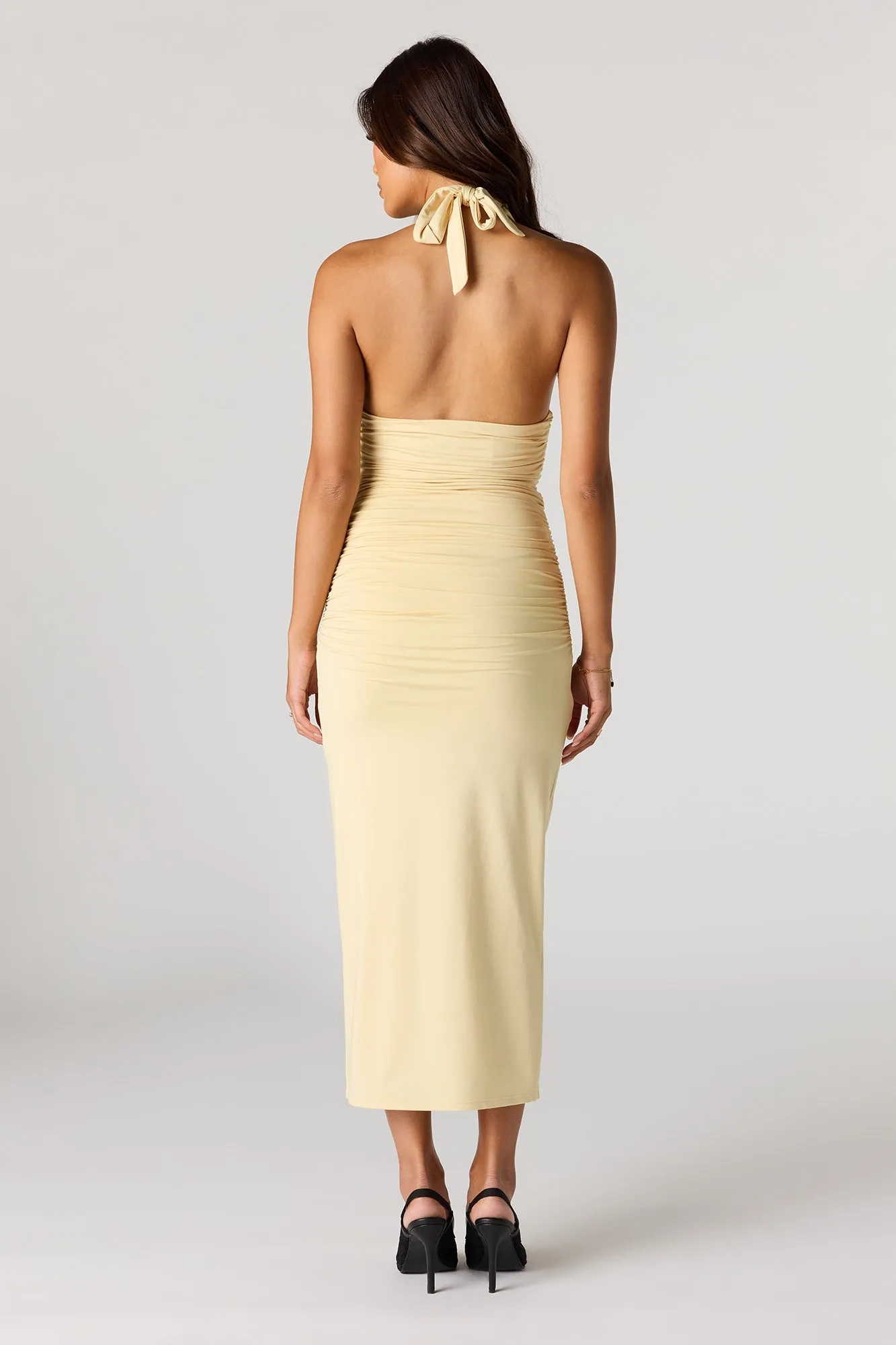 Contour Plunge Halter Midi Dress sold by Urban Planet product image thumbnail 3