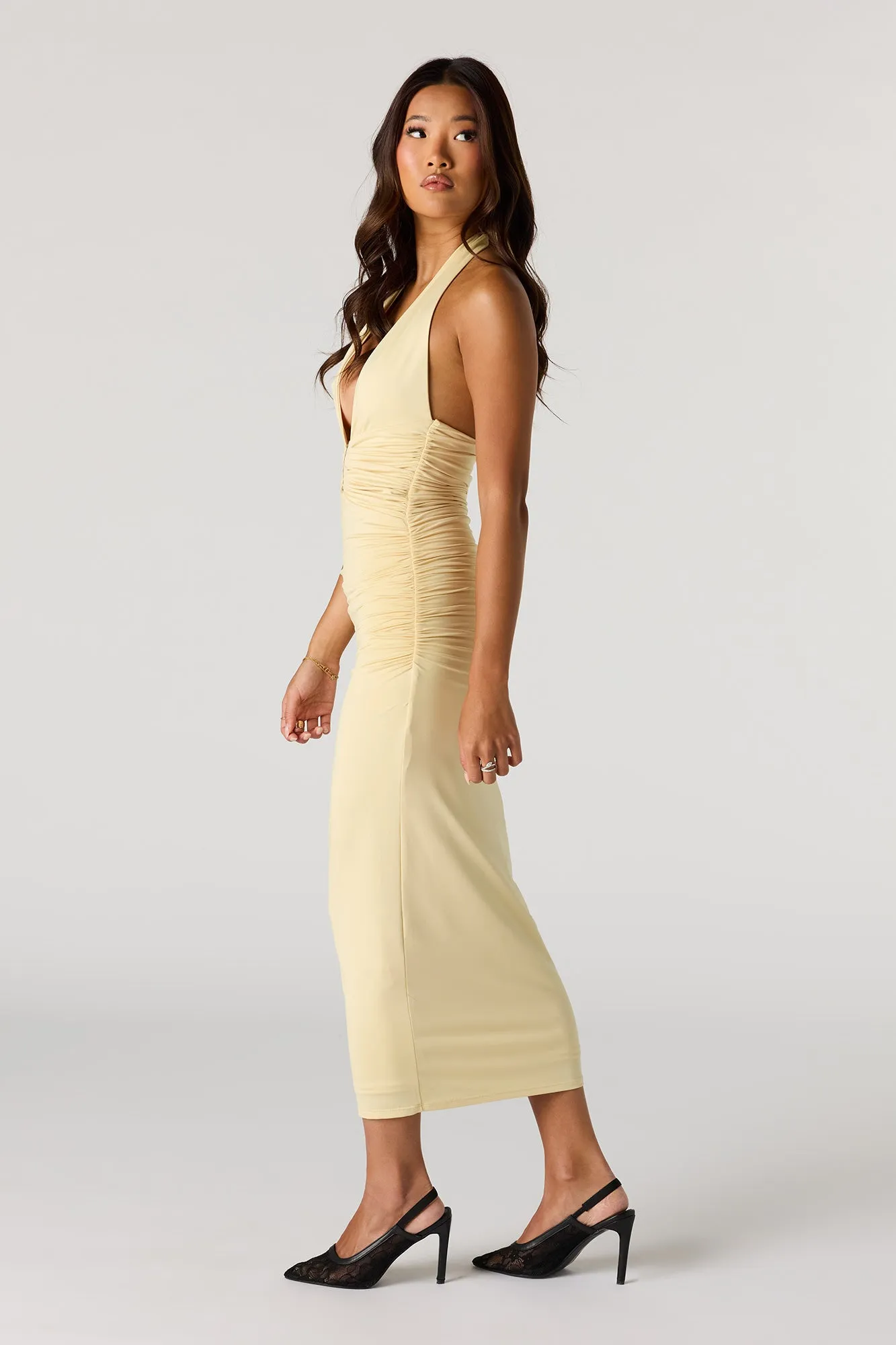 Contour Plunge Halter Midi Dress sold by Urban Planet product image thumbnail 2