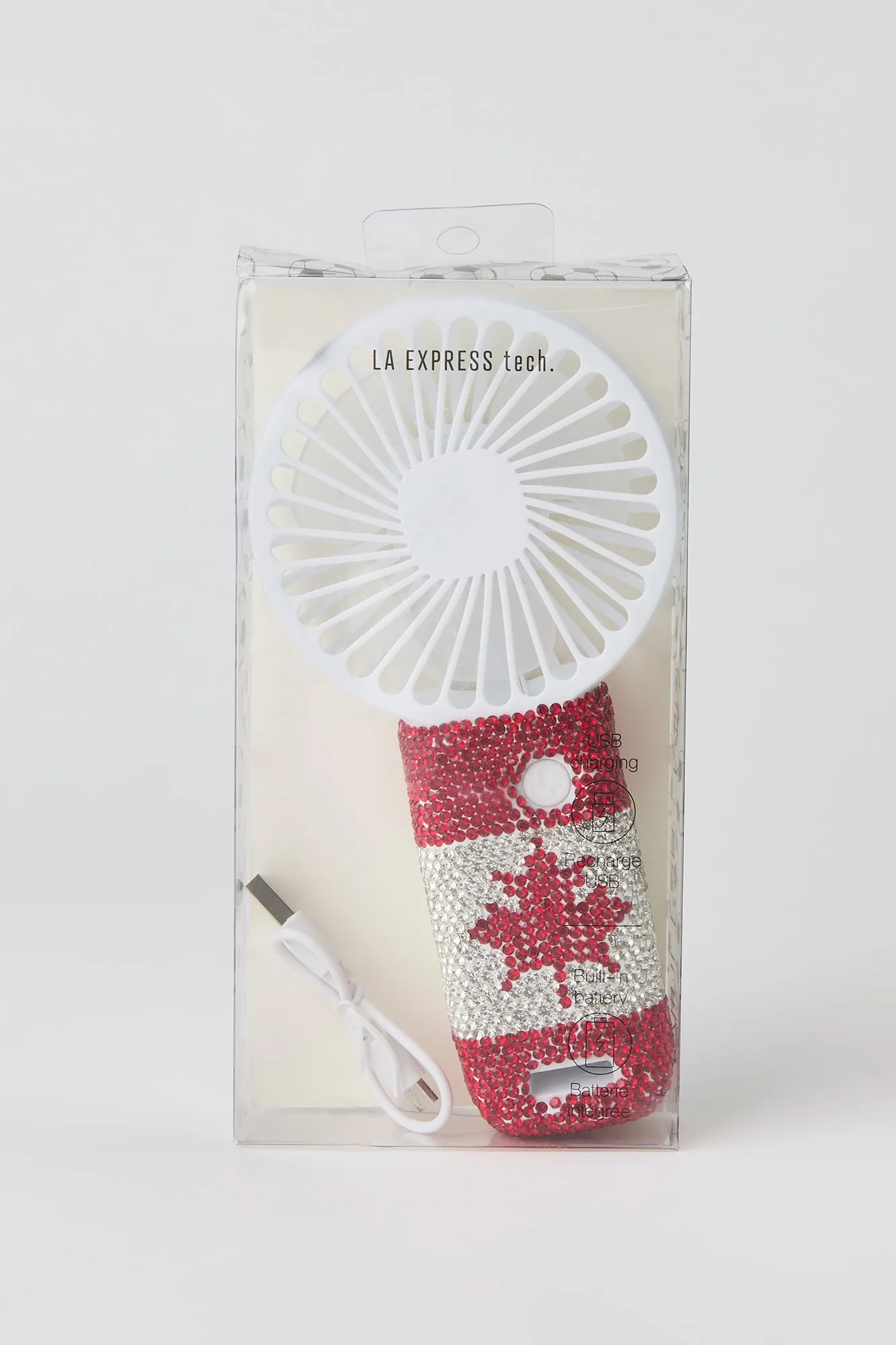 Canada Rhinestone Handheld Mini Fan sold by Urban Planet product image thumbnail 2