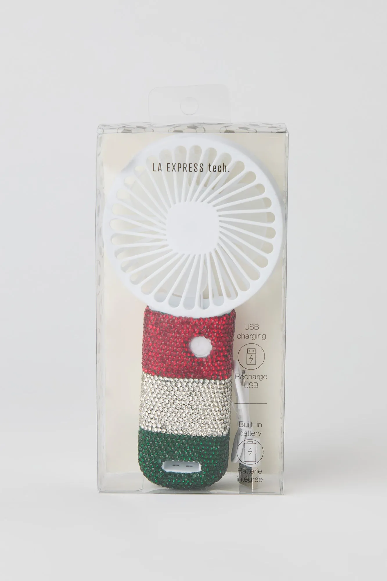 Mexico Rhinestone Handheld Mini Fan sold by Urban Planet product image thumbnail 2