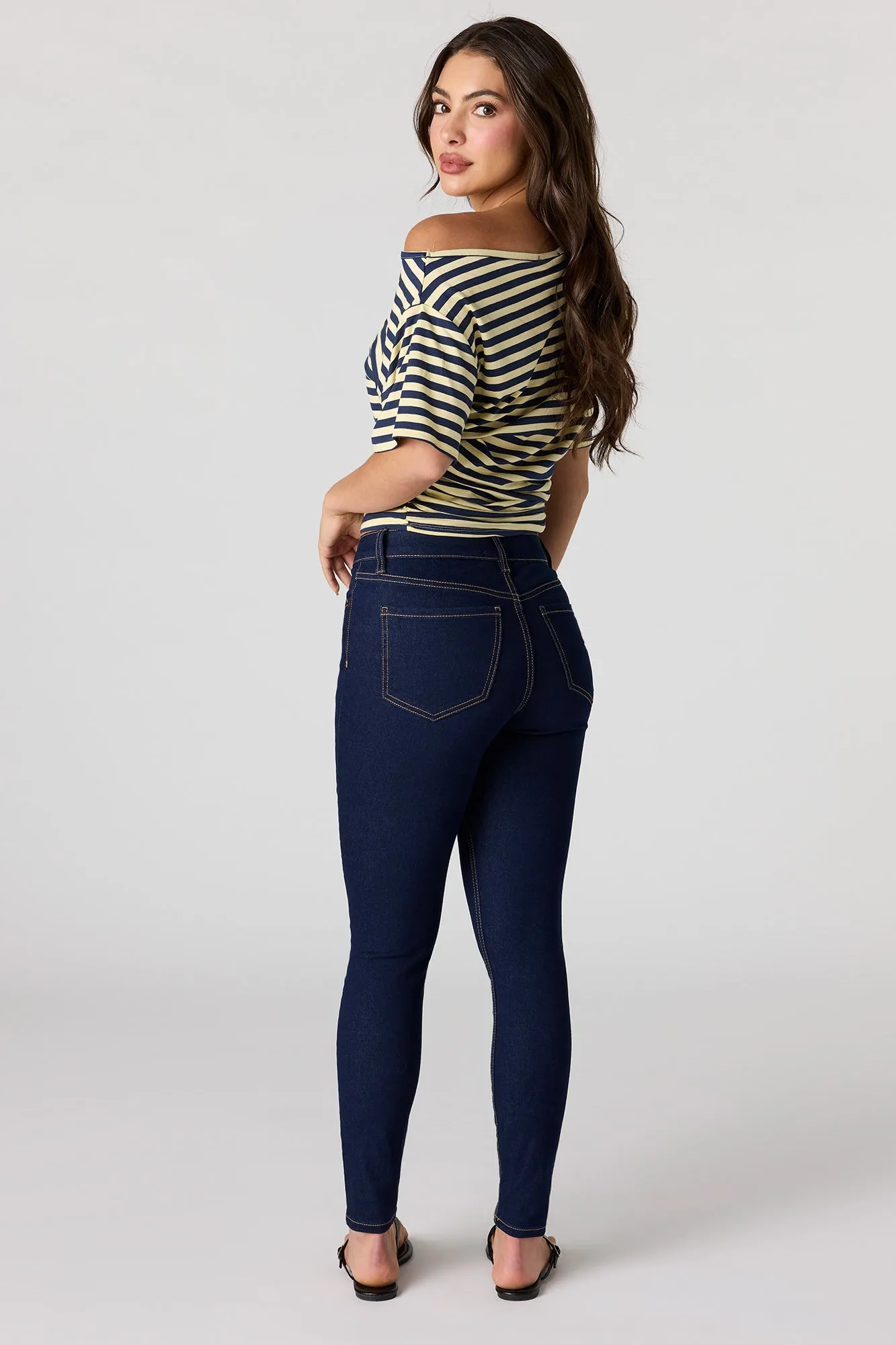 Stretch High Rise Skinny Jean sold by Urban Planet product image thumbnail 3