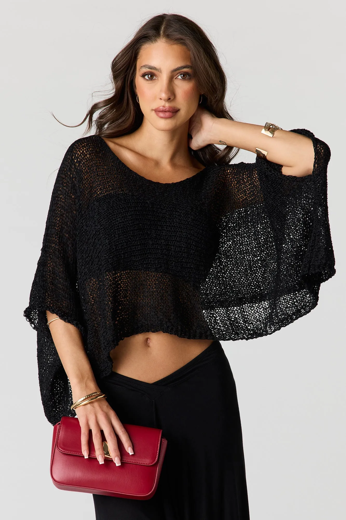Knit Poncho sold by Urban Planet product image thumbnail 4