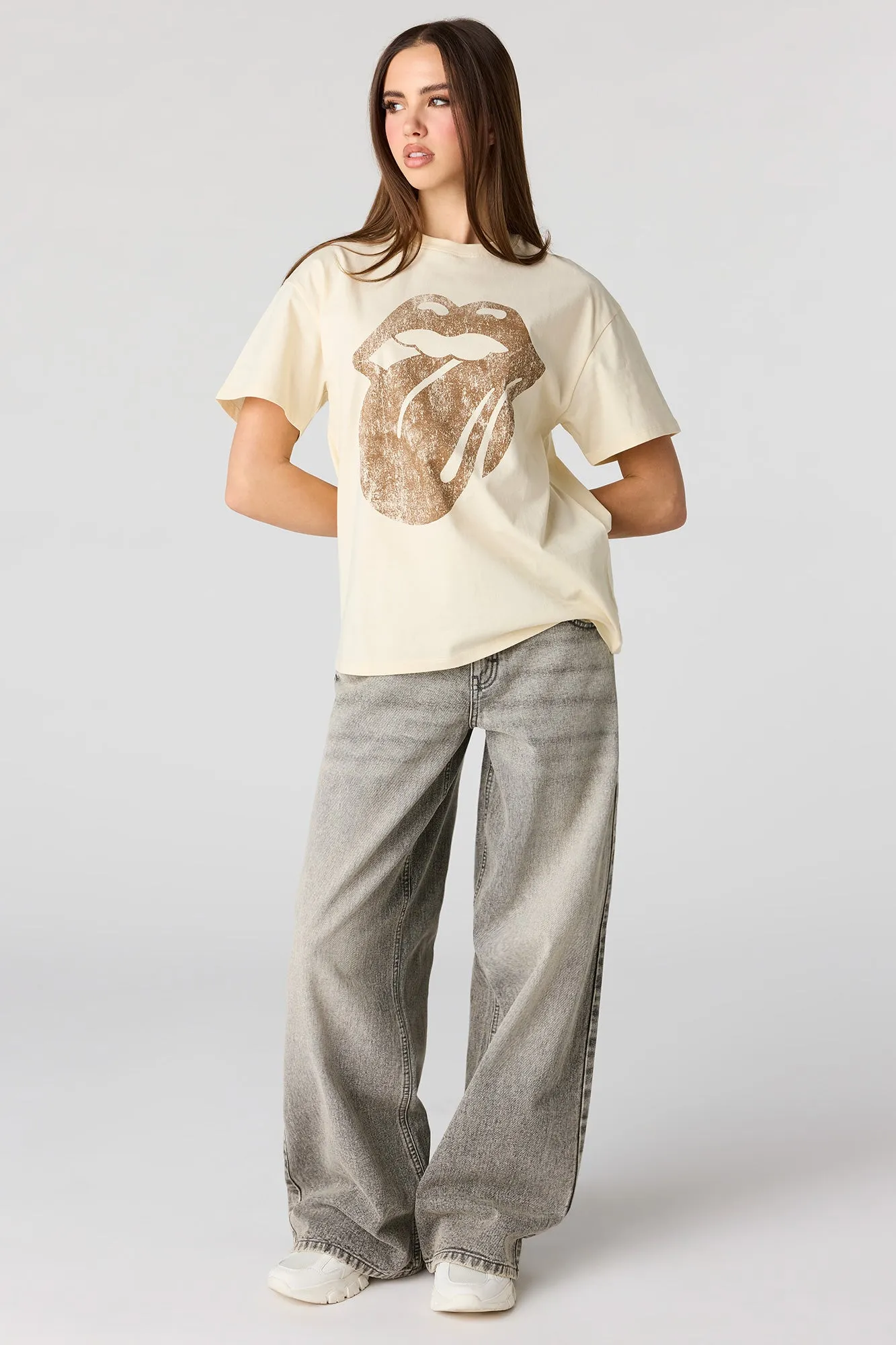 The Rolling Stones Graphic Boyfriend T-Shirt sold by Urban Planet product image thumbnail 3