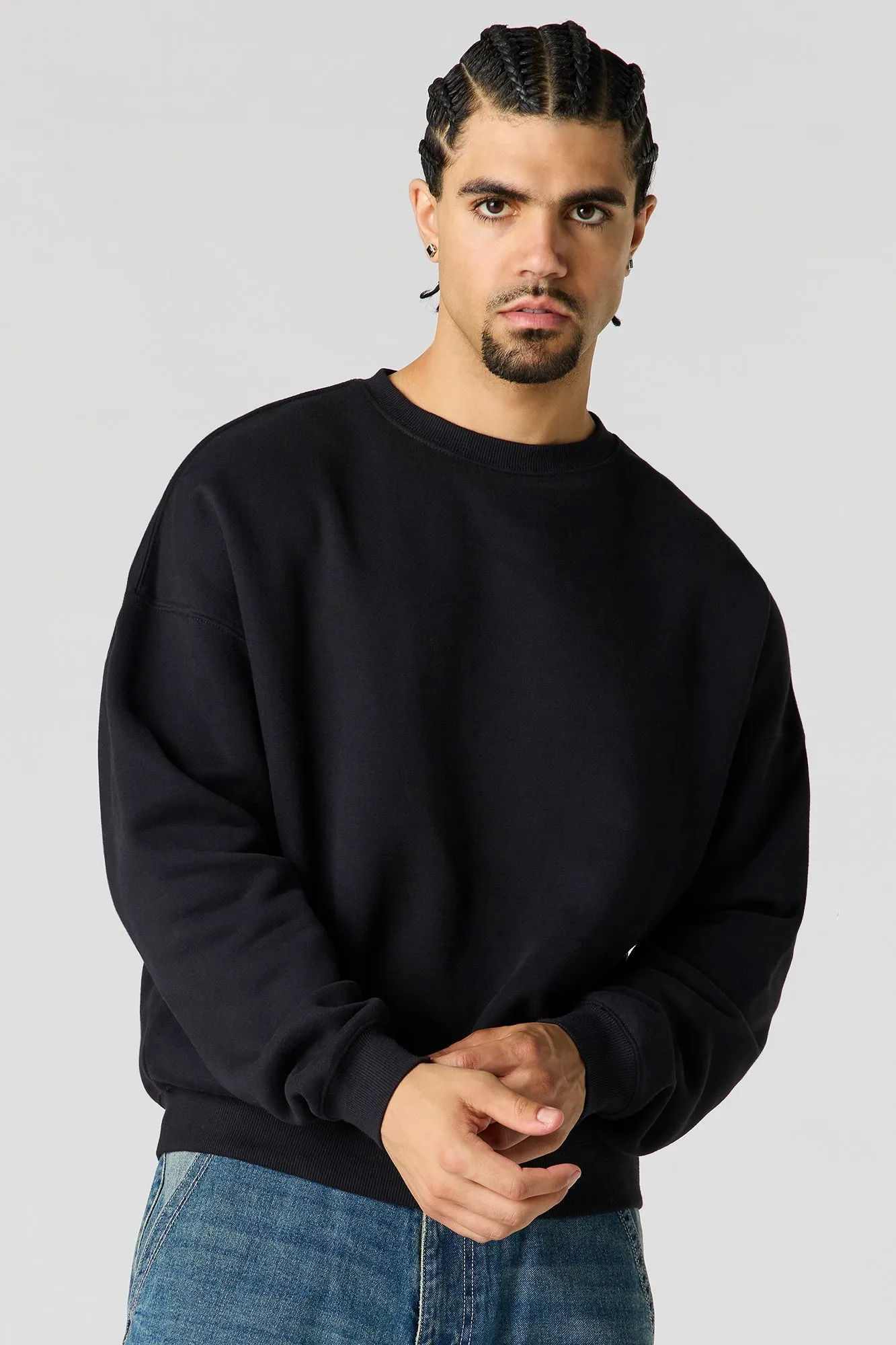 Premium Heavyweight Fleece Boxy Sweatshirt sold by Urban Planet product image thumbnail 4