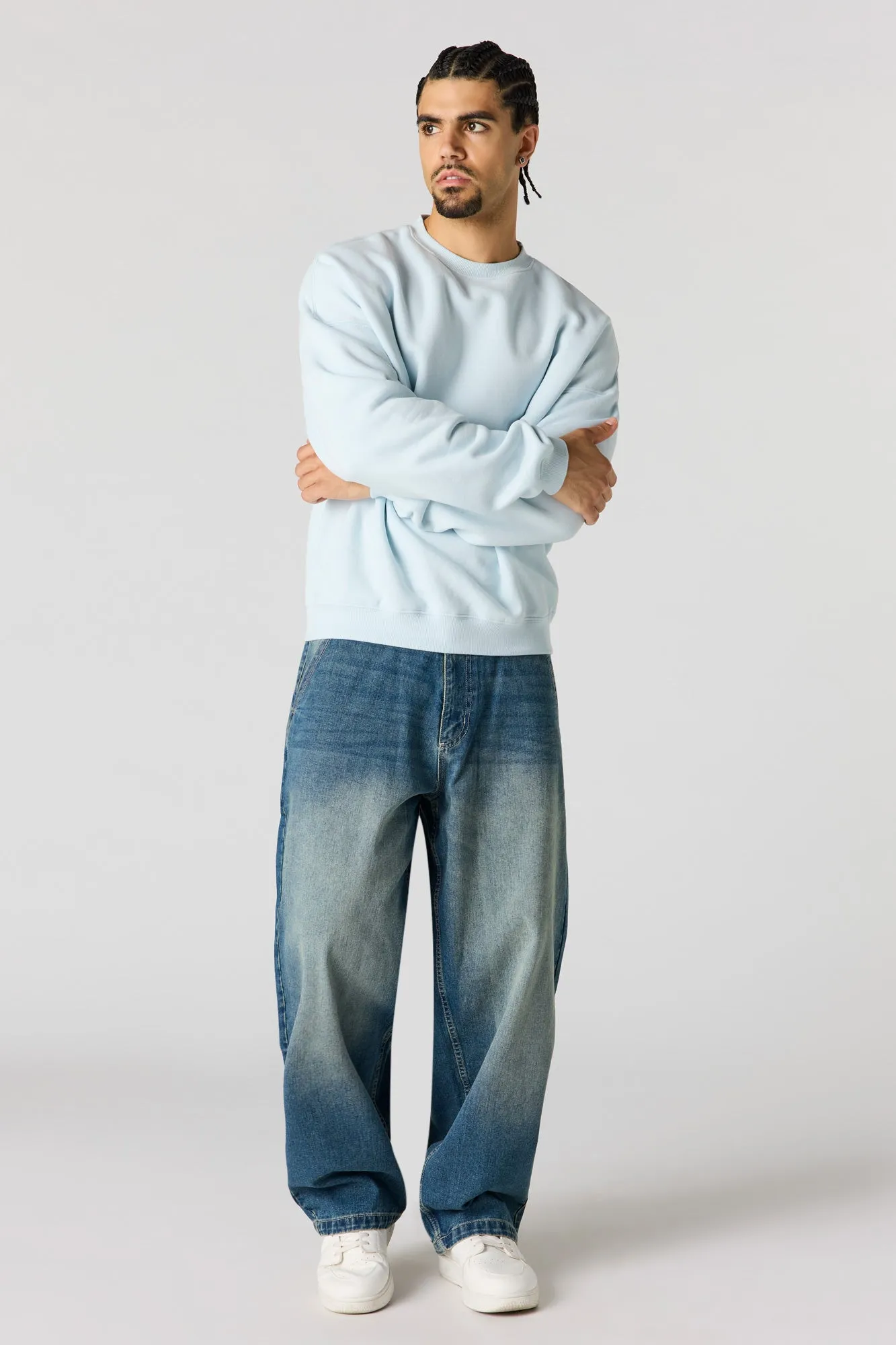 Premium Heavyweight Fleece Boxy Sweatshirt sold by Urban Planet product image thumbnail 3