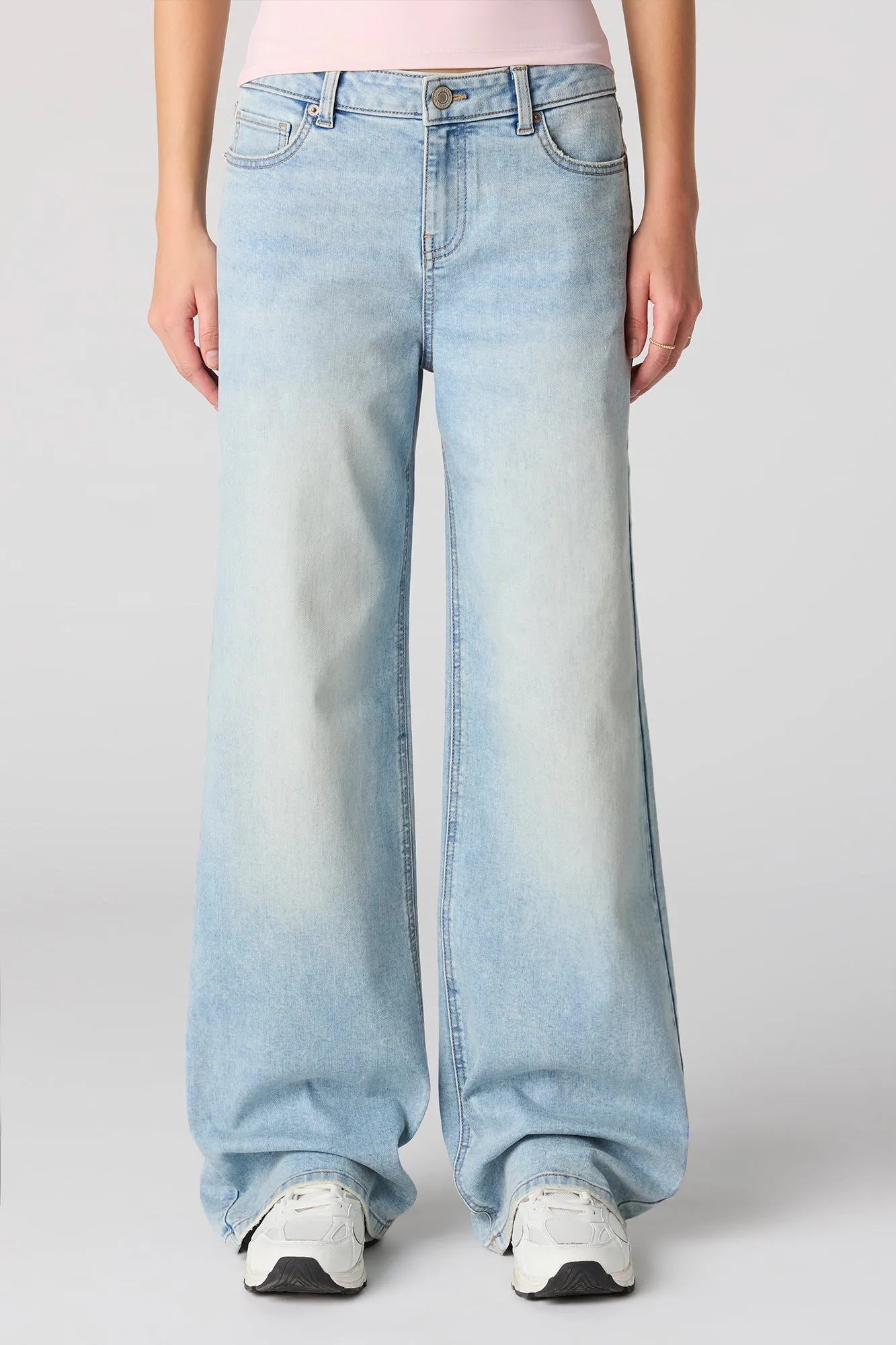 Paris Stretch High Rise Wide Leg Medium Jean sold by Urban Planet product image thumbnail 2