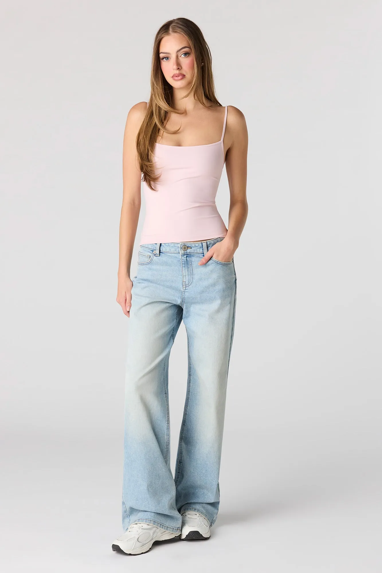 Paris Stretch High Rise Wide Leg Medium Jean sold by Urban Planet