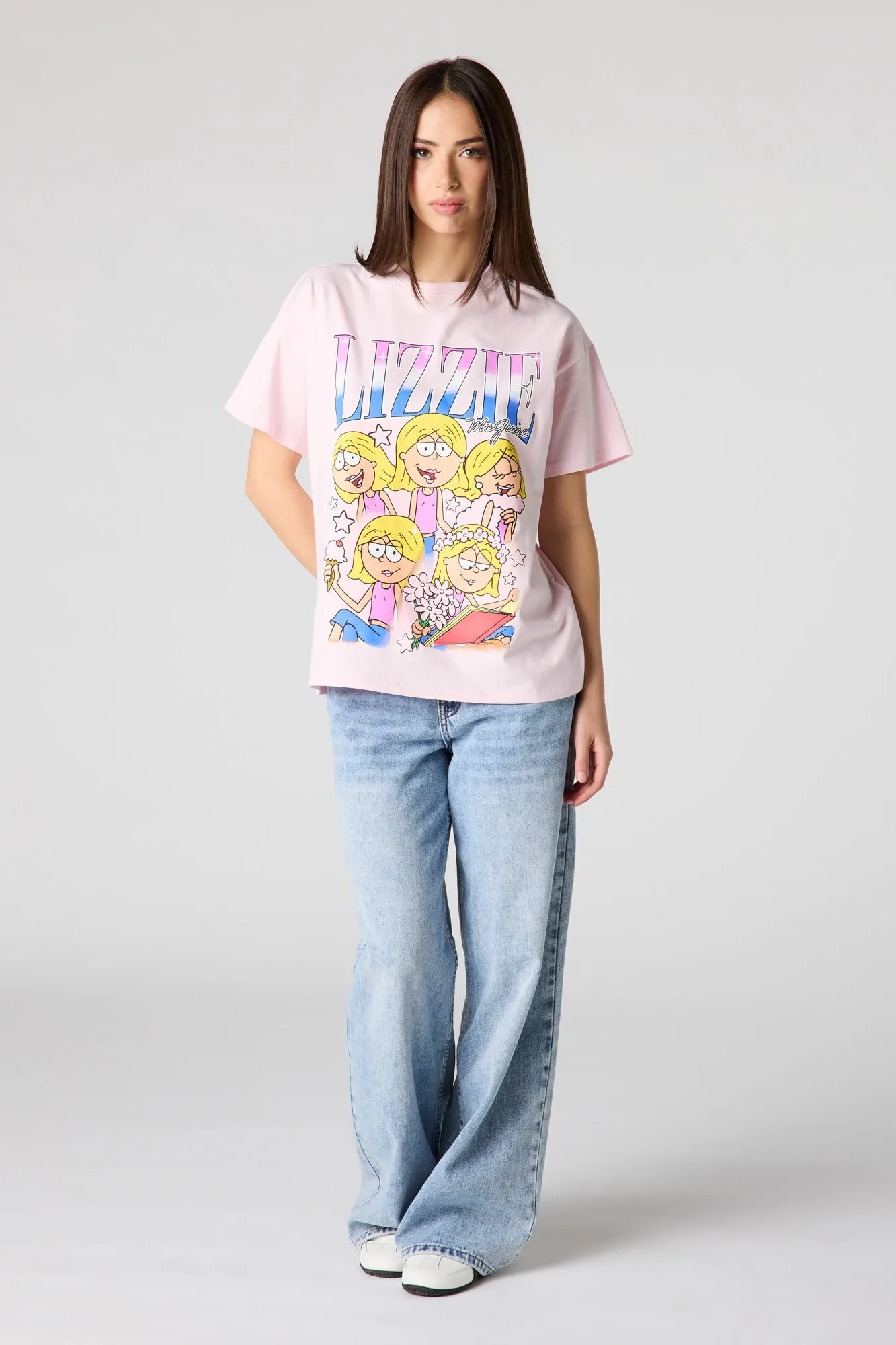 Luxe Heavy Cotton Lizzie McGuire Graphic Boyfriend T-Shirt sold by Urban Planet product image thumbnail 3