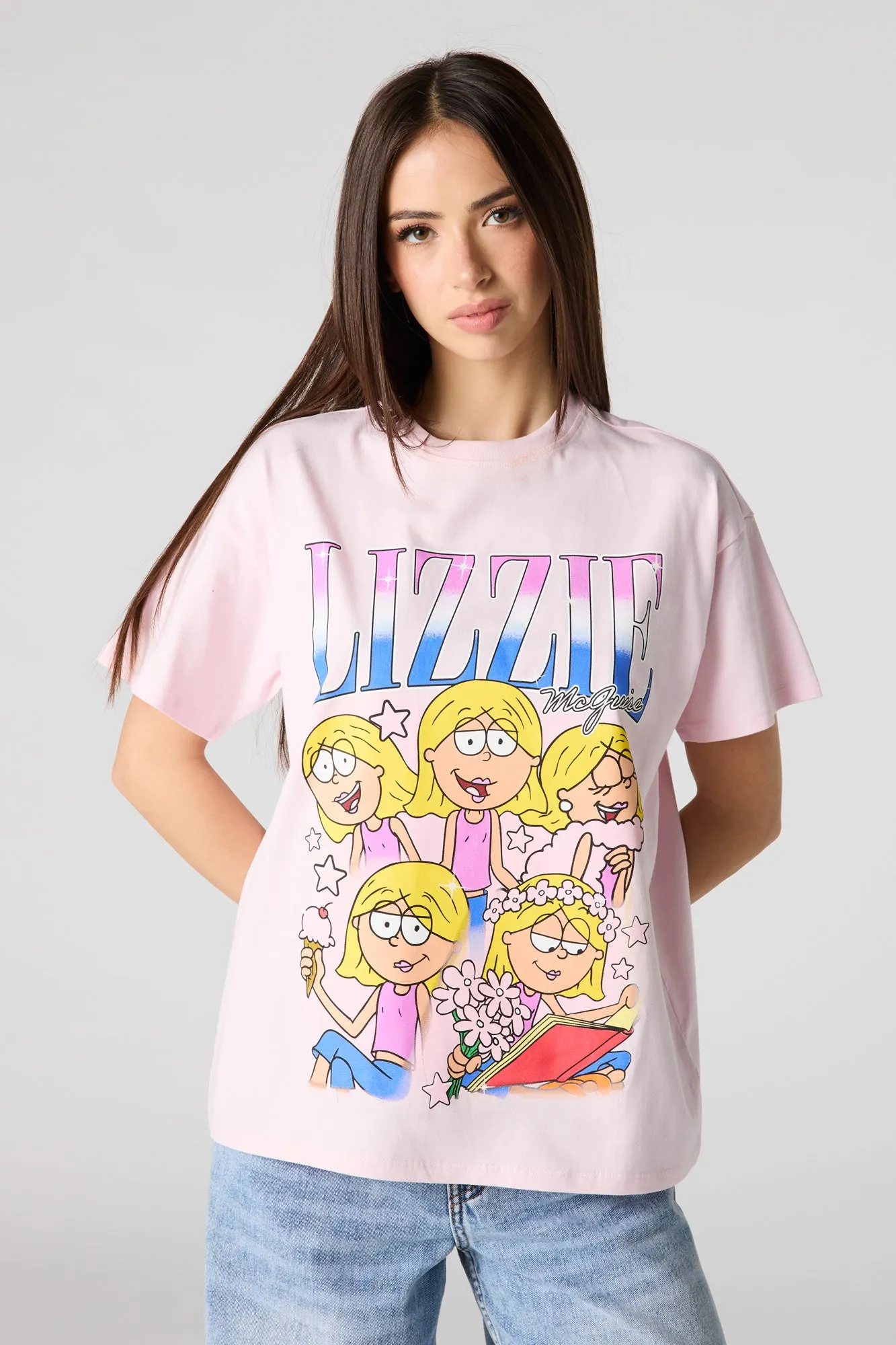 Luxe Heavy Cotton Lizzie McGuire Graphic Boyfriend T-Shirt sold by Urban Planet