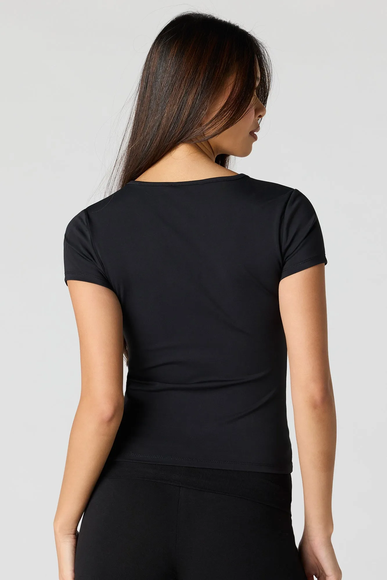 Luxe Heavy Contour V-Neck T-Shirt sold by Urban Planet product image thumbnail 5