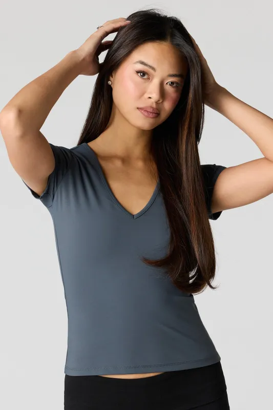 Luxe Heavy Contour V-Neck T-Shirt made by Stitches
