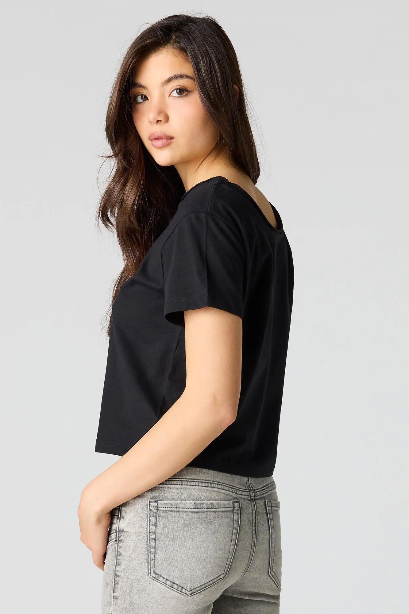 Luxe Heavy Cotton Boxy T-Shirt sold by Urban Planet product image thumbnail 5