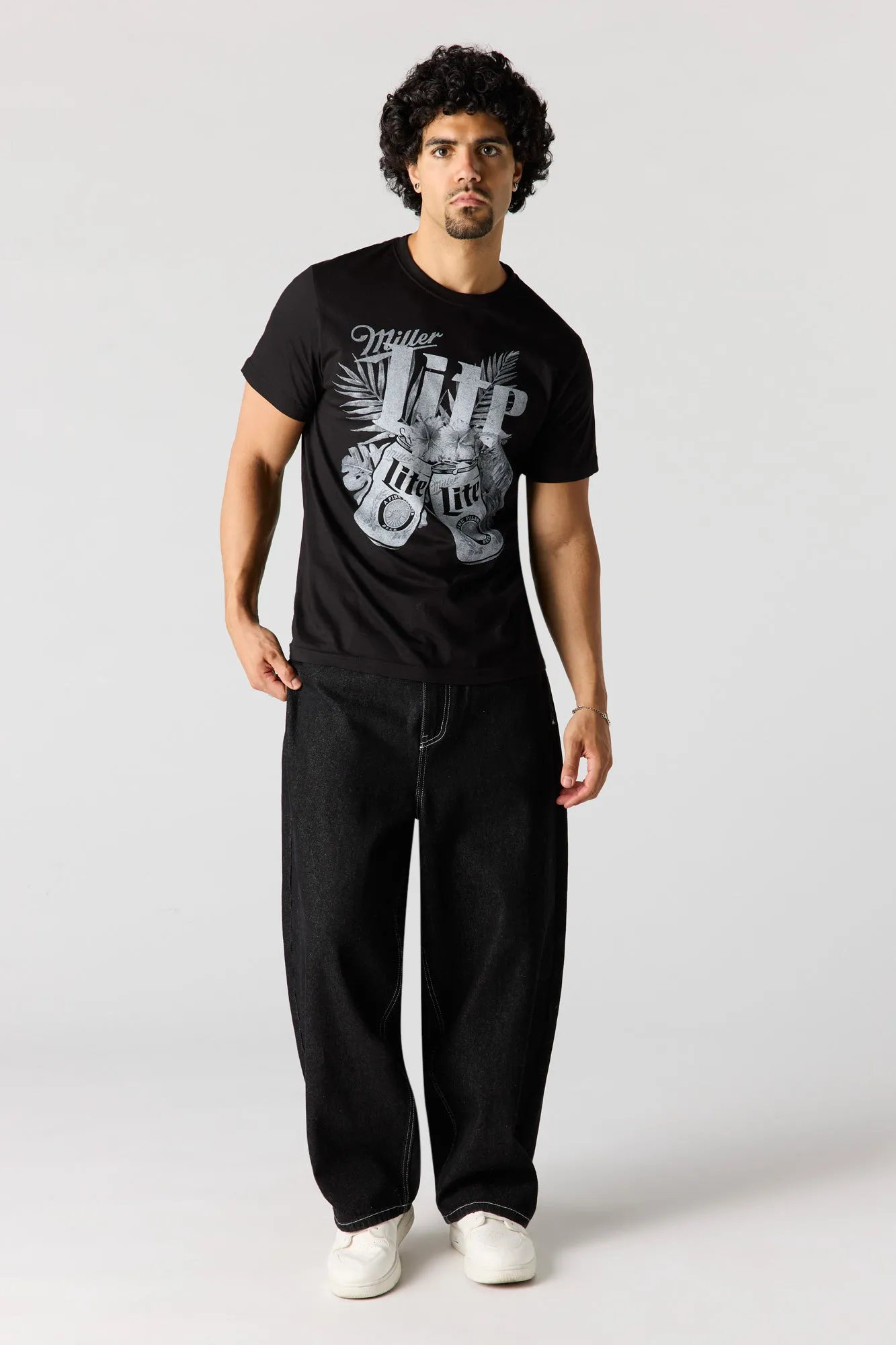 Miller Lite Graphic T-Shirt sold by Urban Planet product image thumbnail 3