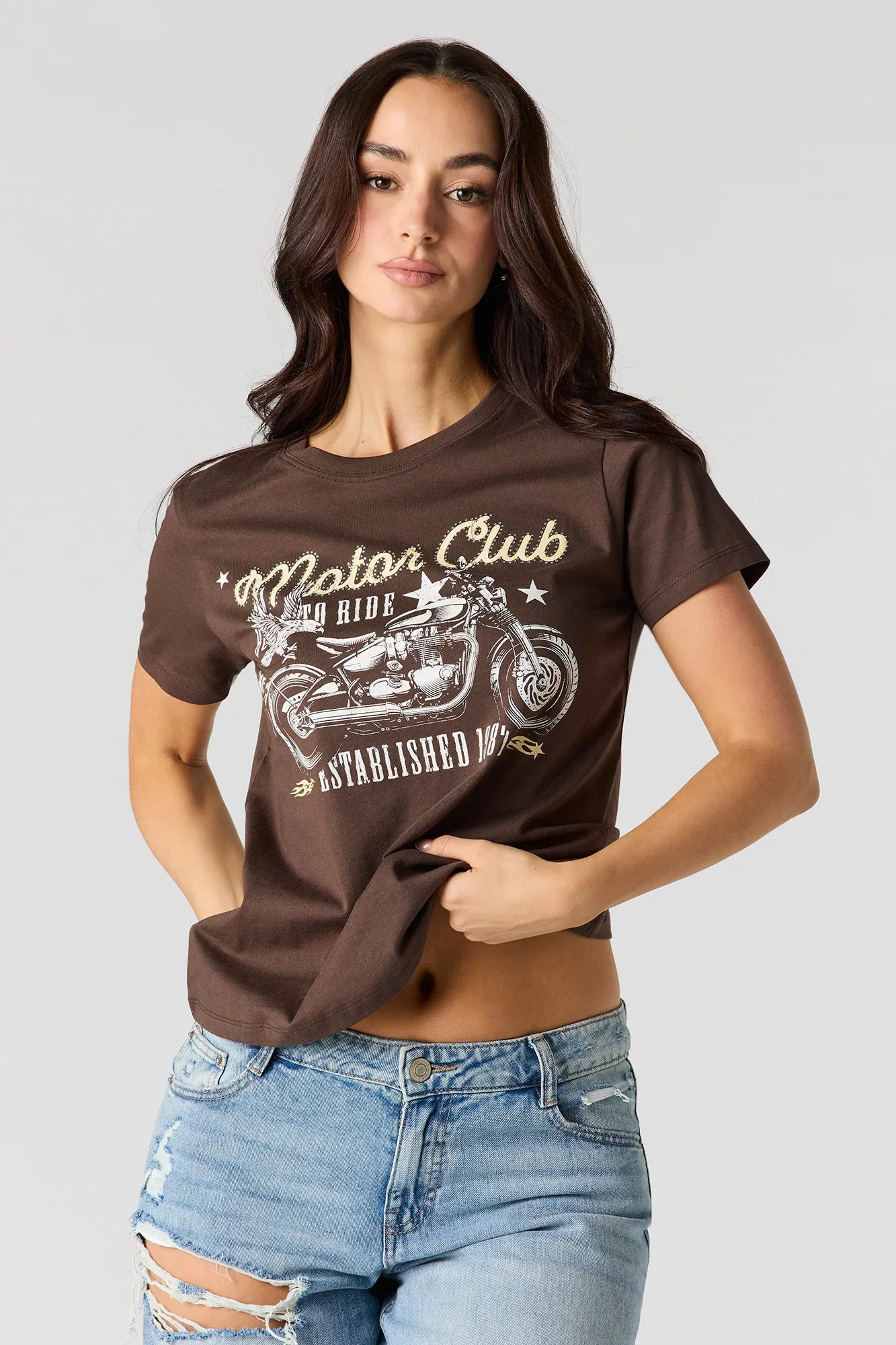 Graphic Boyfriend T-Shirt sold by Urban Planet product image thumbnail 4