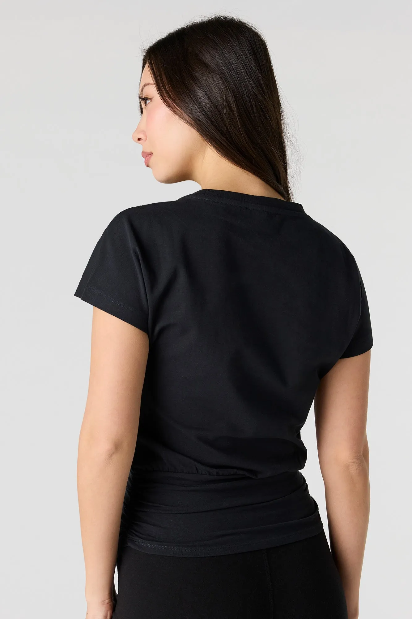 Cinched Waist Short Sleeve Top sold by Urban Planet product image thumbnail 5
