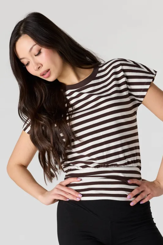 Cinched Waist Short Sleeve Top made by Urban Planet